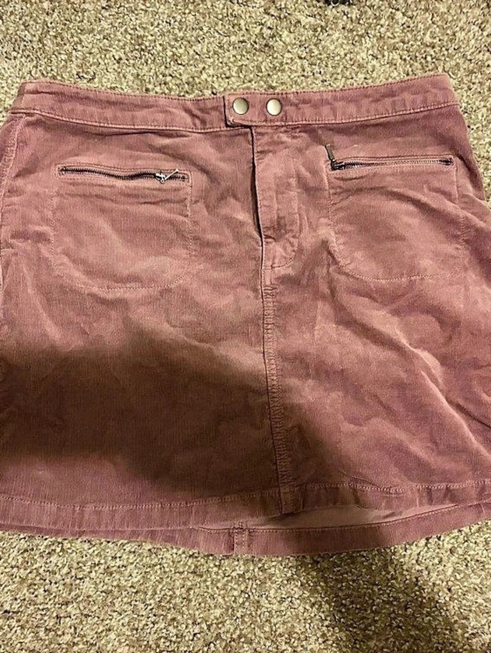 Universal Thread Purple Corduroy Mini Skirt Size 12